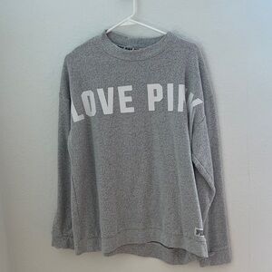 PINK Victoria's Secret Heather Gray Crewneck Sweater